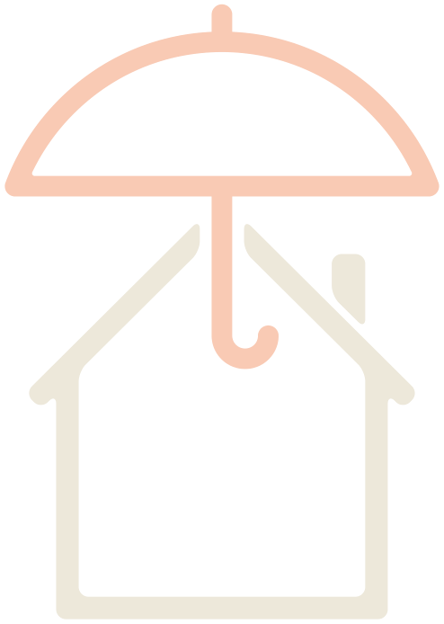 Umbrella house-and-umbrella symbol